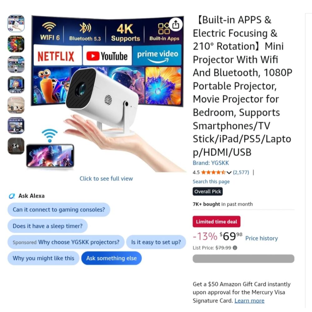 Portable Smart Projector